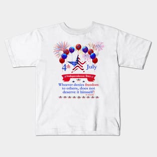 Independence Day Freedom Kids T-Shirt